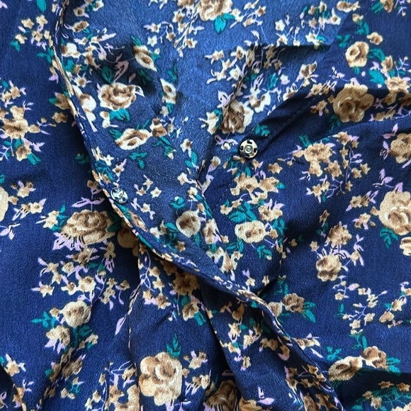 Alison floral peasant sleeve mini dress-ditsy floral size S NWT - Picture 2 of 5